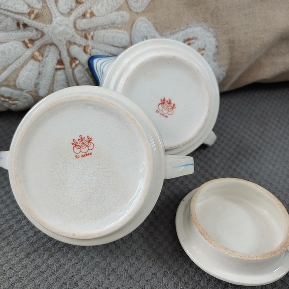 ***SOLD*** Retro Vintage Stacked Cream & Sugar (w/out Teapot) - Picture 7 of 8